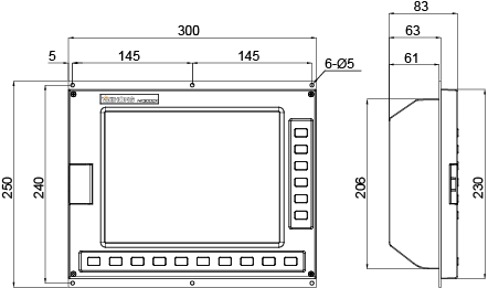 NK300CX安装尺寸图